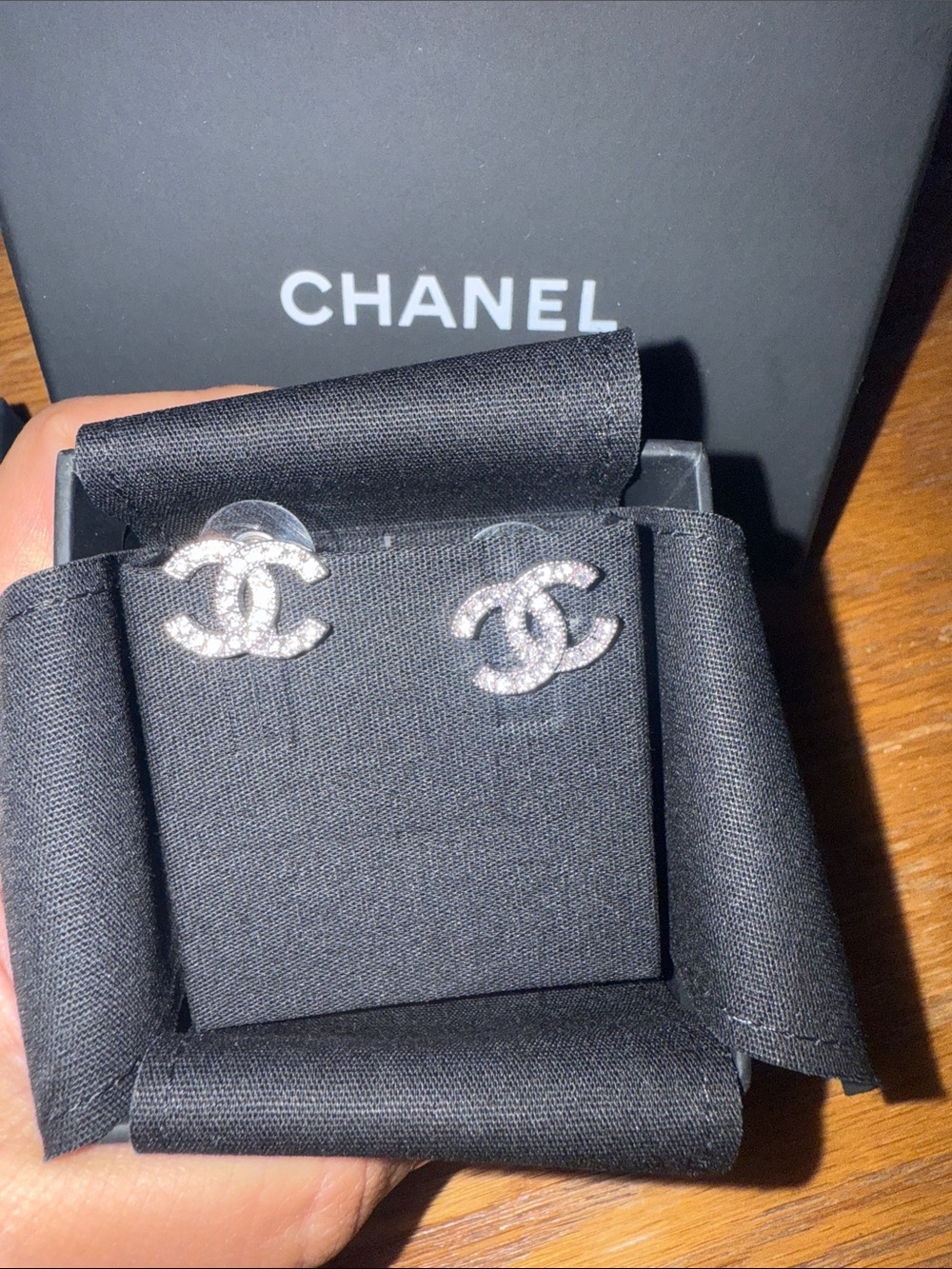 Chanel CC studs